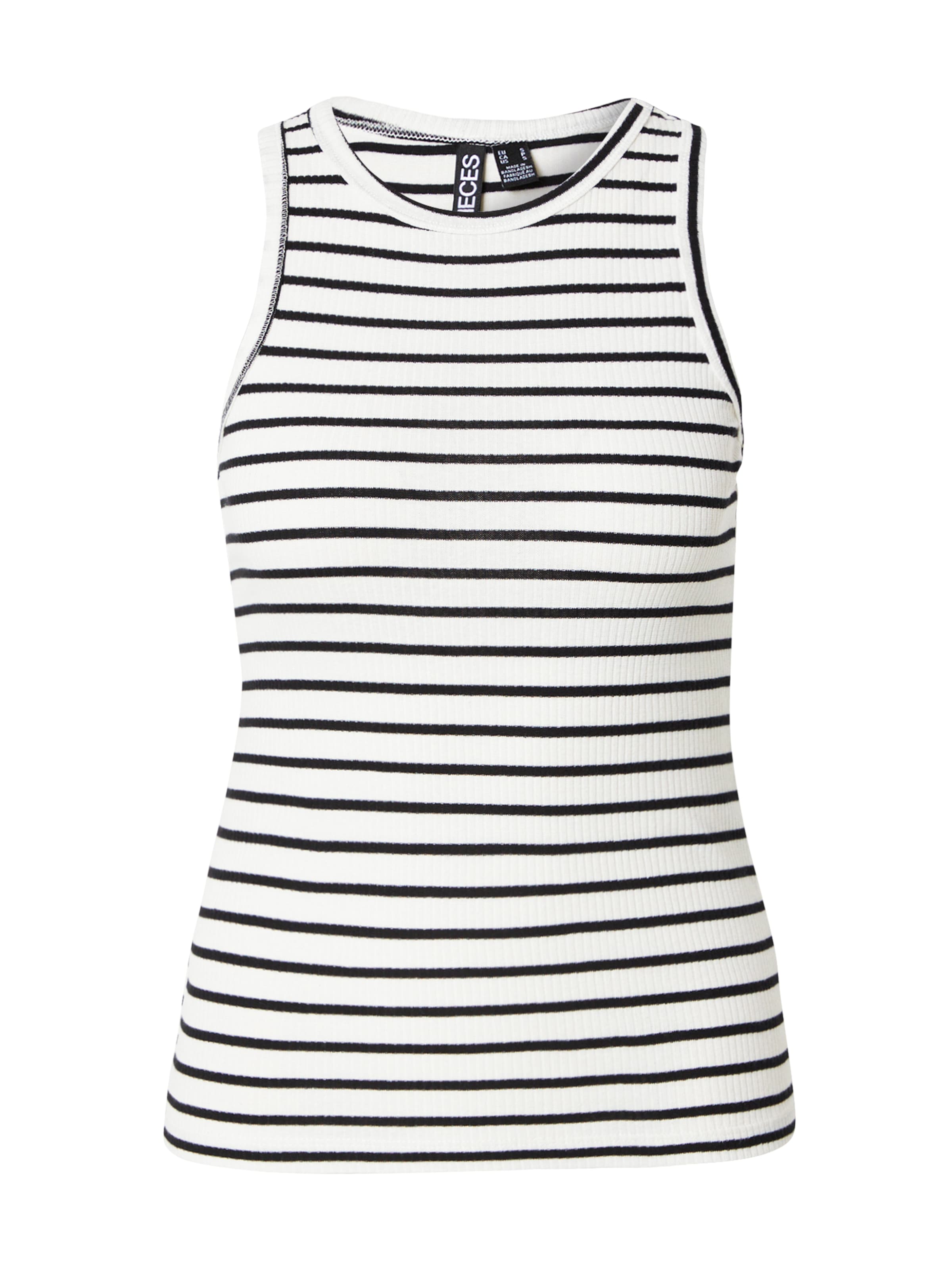 PIECES Top &#x27;PCRUKA&#x27; in Weiß: Vorderseite