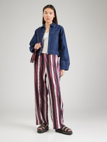 TOPSHOP Wide leg Trousers in Red