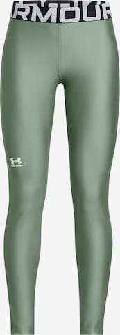 UNDER ARMOUR Workout Pants in Green: front