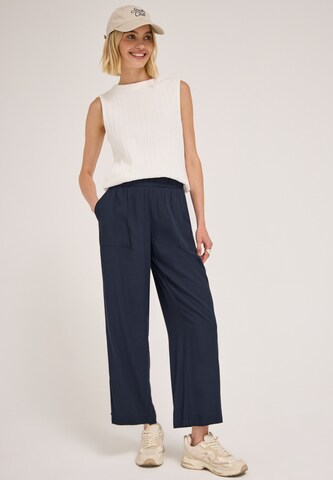 Street One Studio Wide leg Pants in Blue: front