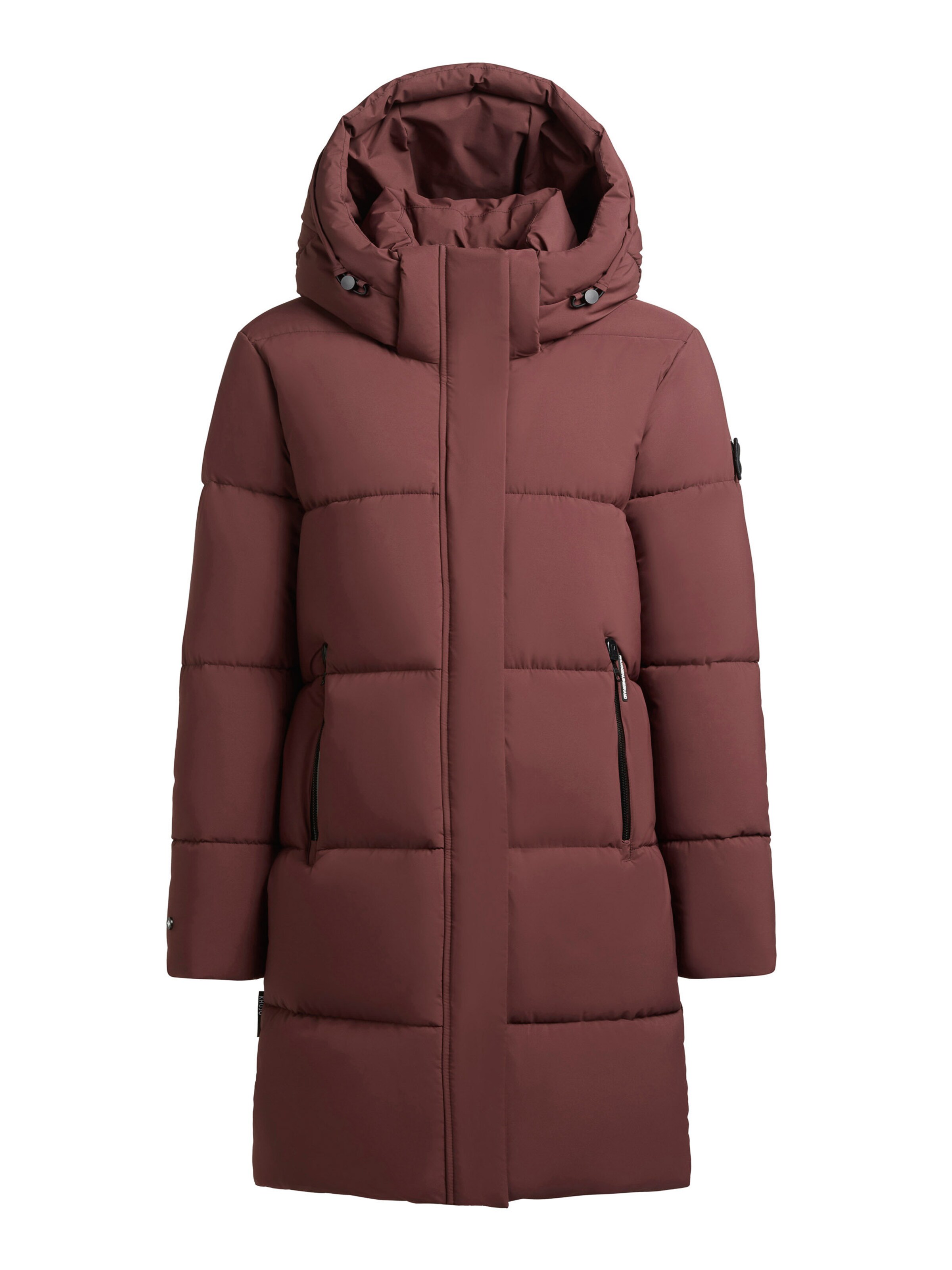 khujo Зимнее пальто 'Haya2 Matt' в Красный: спереди