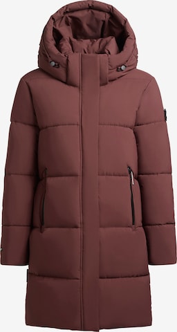 Manteau d’hiver 'Haya2 Matt' khujo en rouge : devant