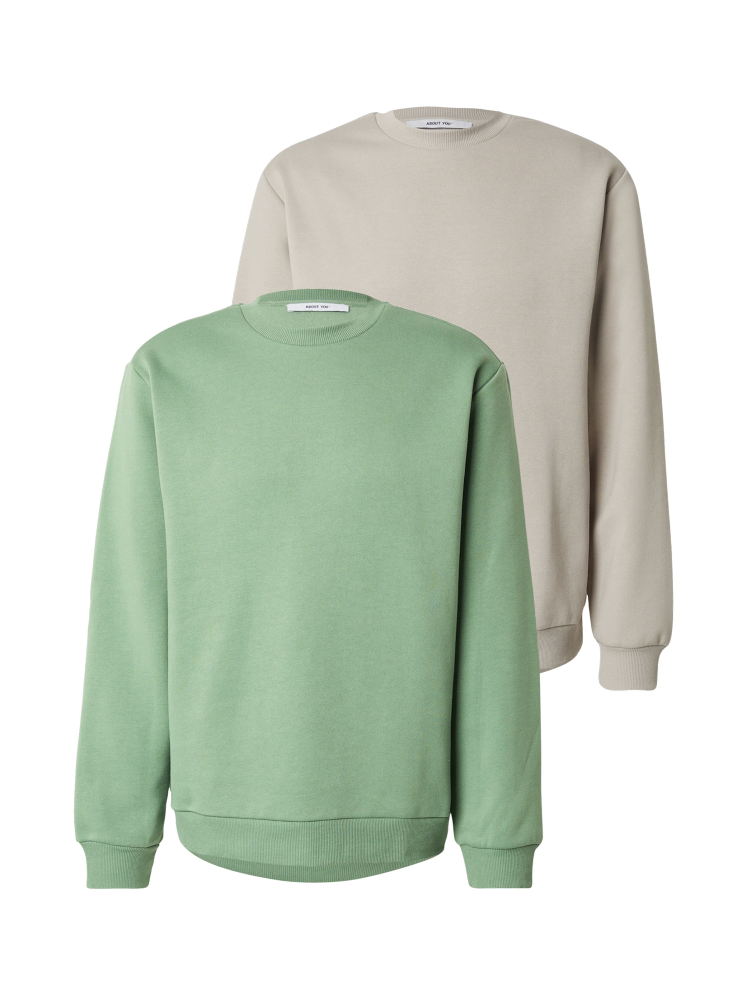 ABOUT YOU Sweatshirt 'Davin' in Beige: front