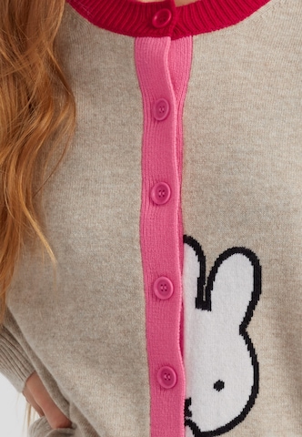 Chinti & Parker Gebreid vest 'Miffy Peek' in Beige