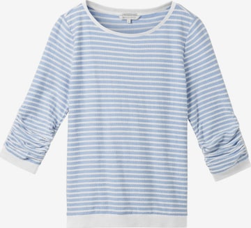 Sweat-shirt TOM TAILOR DENIM en bleu : devant