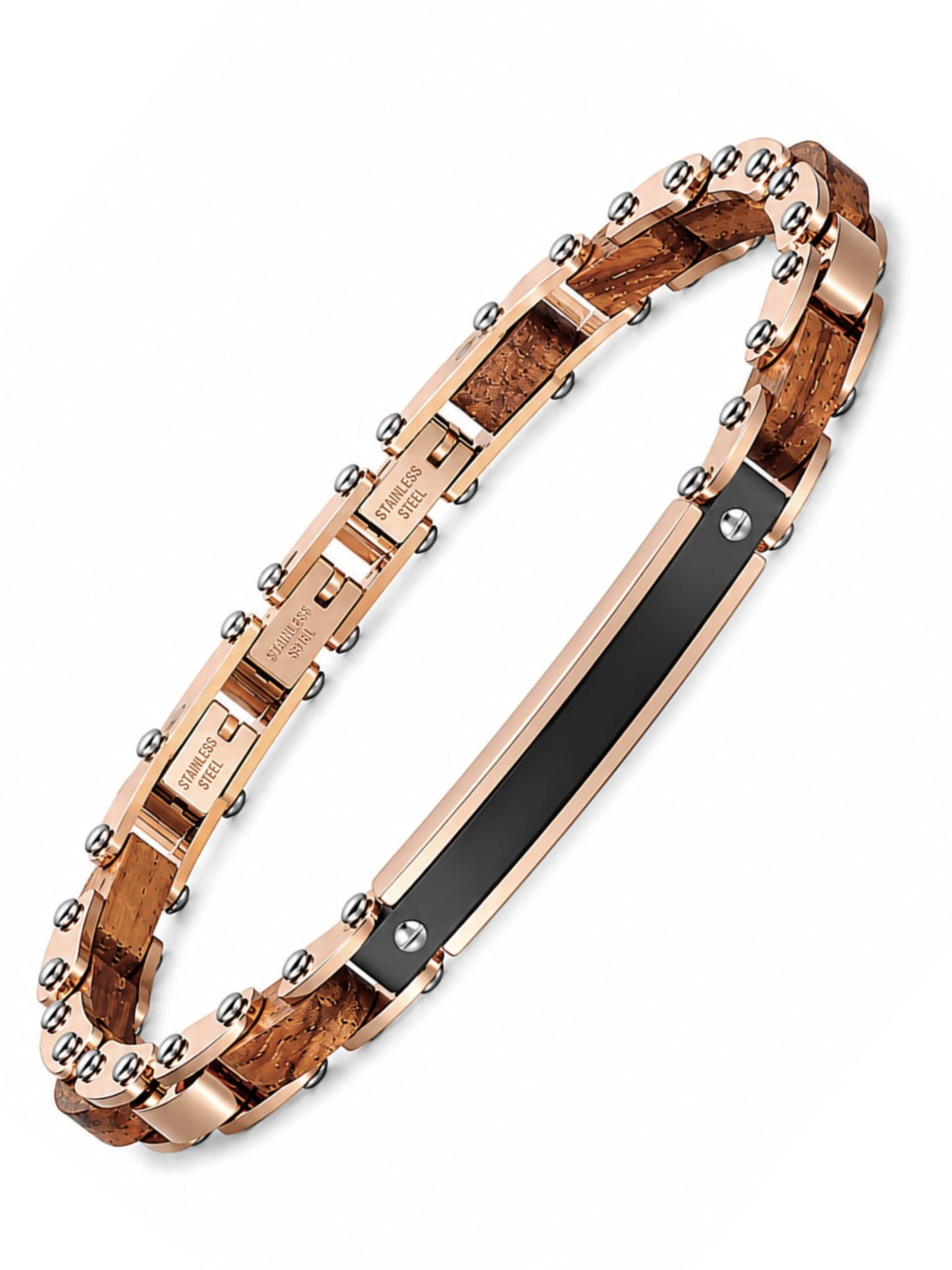 UNIQAL Armband 'AURORA'‌‌‌‌‌‌ in Gold: Vorderseite