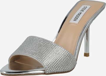 STEVE MADDEN Mules 'FAST-LANE' in Silver: front