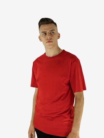 Qualle T-Shirt 'Basic Respekt' in Rot