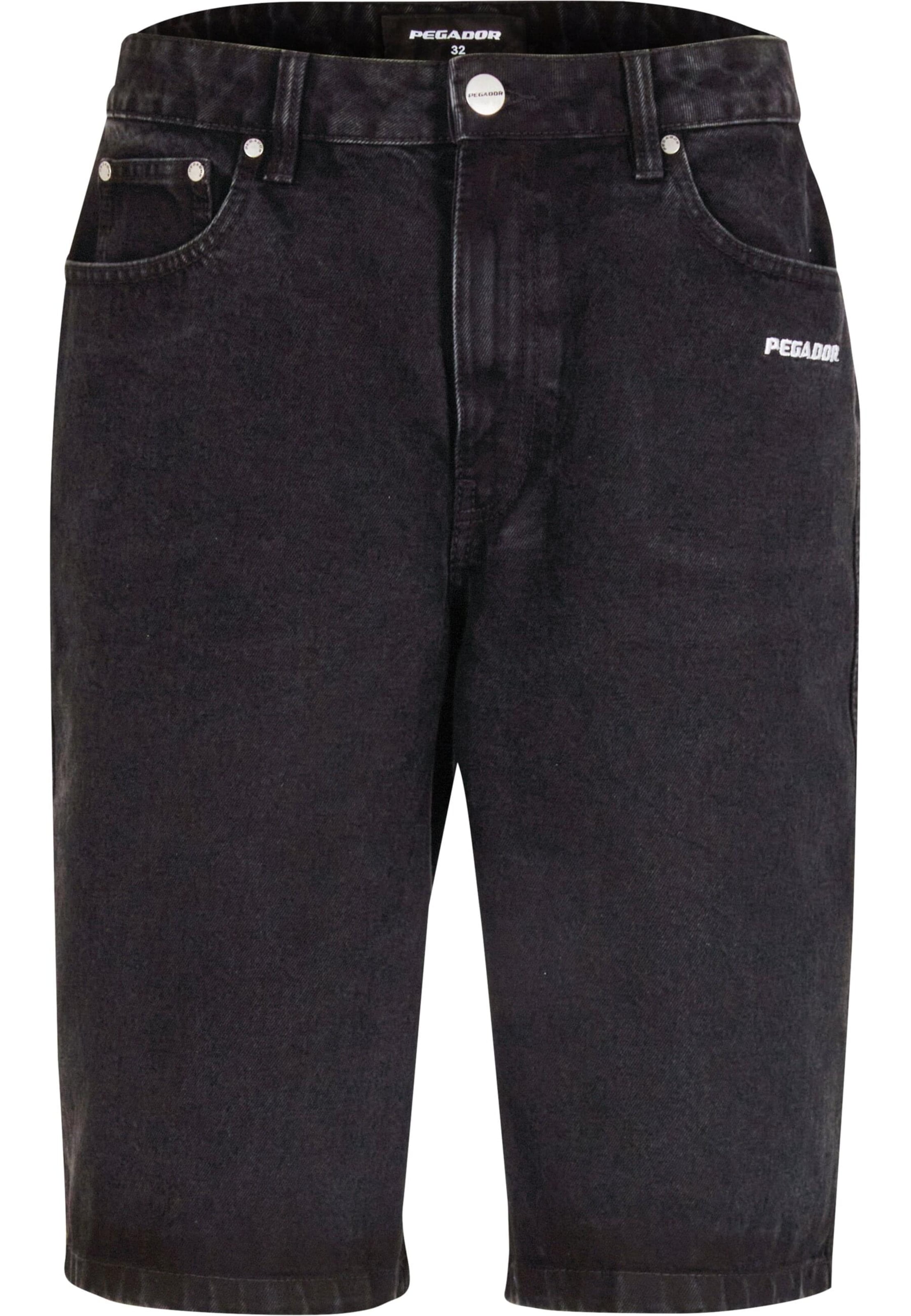 Pegador Avar lõige Teksapüksid 'Kolar', värv must: eest vaates