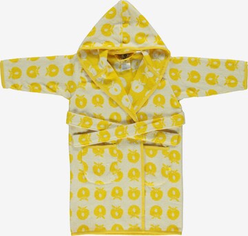 Småfolk Bathrobe 'Apple's' in Yellow: front