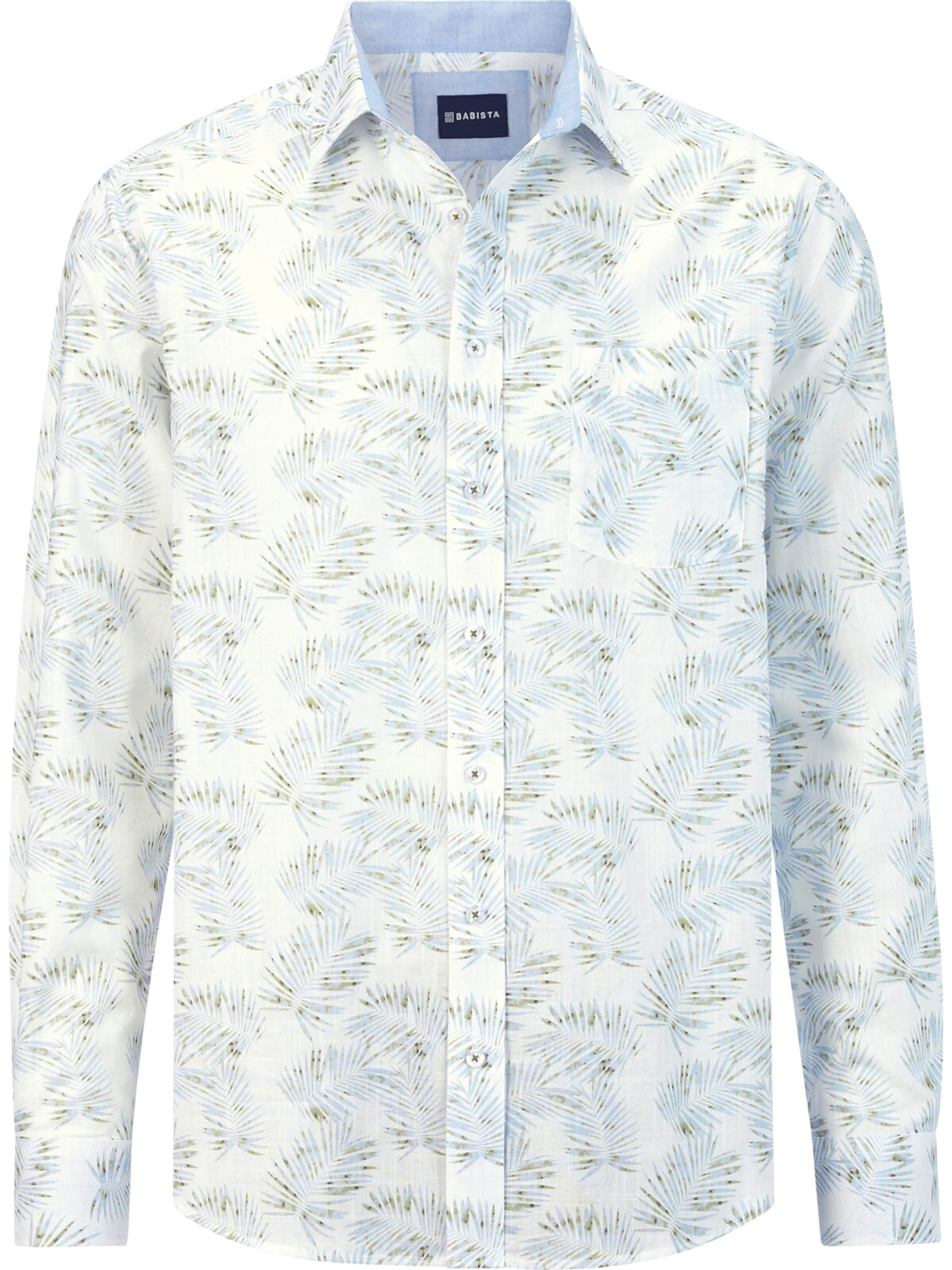 BABISTA Regular fit Button Up Shirt ' Thalor ' in White: front