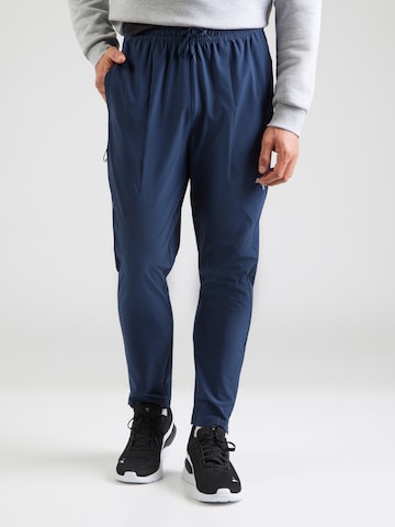 PUMA Tapered Workout Pants 'FLEX' in Blue: front
