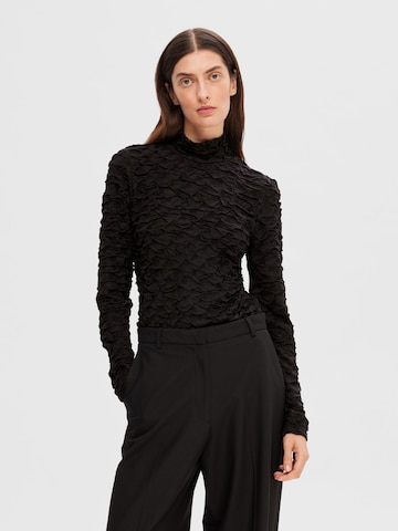 SELECTED FEMME Blouse in Zwart: voorkant