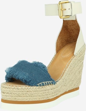 Sandales 'Glyn' See by Chloé en bleu : devant