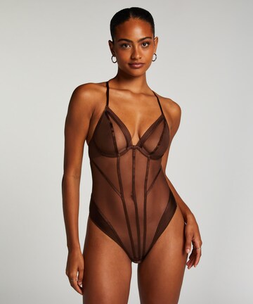 Hunkemöller Body 'Rianne' in Bruin: voorkant