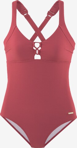 SUNSEEKER T-shirt Badpak in Rood: voorkant