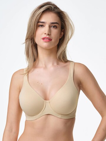 Spiman T-shirt Bra '393' in Beige: front