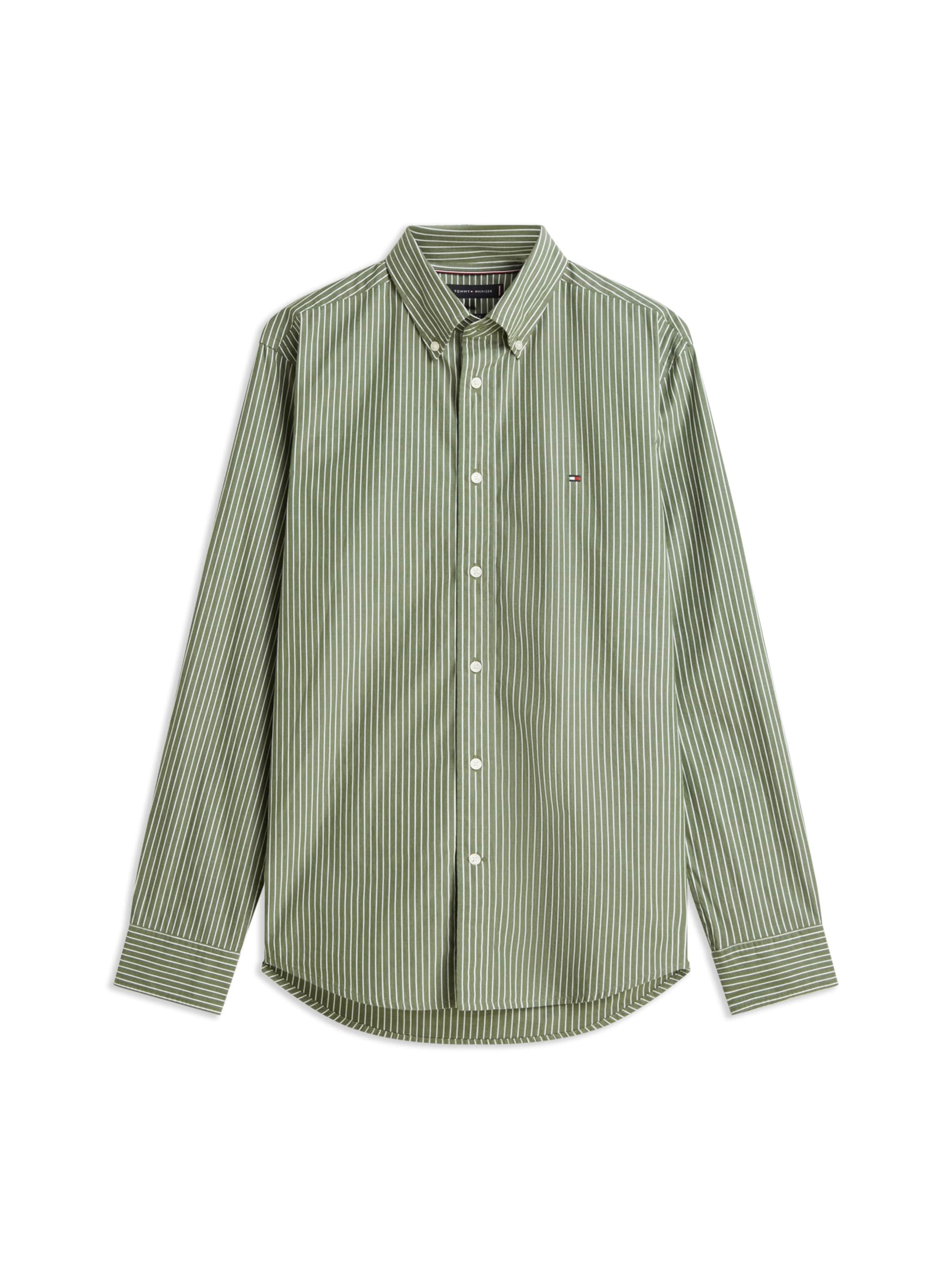 Regular fit Camicia di TOMMY HILFIGER in verde: frontale