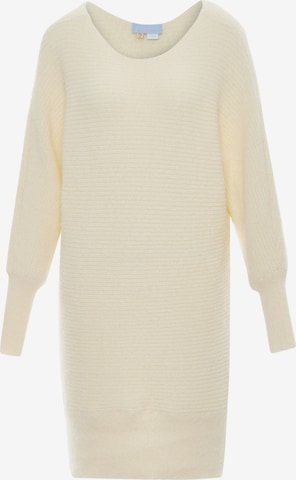 Poomi Knitted dress in White: front