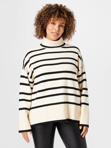 Vero Moda Curve Sweater 'Saba' in White: front