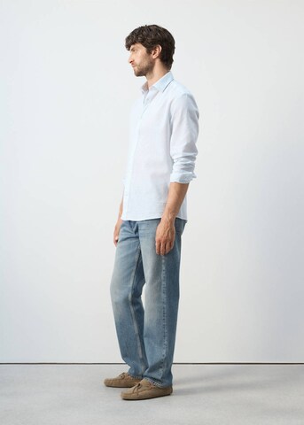 MANGO MAN Regular fit Button Up Shirt 'Elda' in Blue