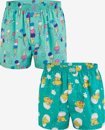 Lousy Livin Boxer shorts 'Küken & Icecream' in Blue: front