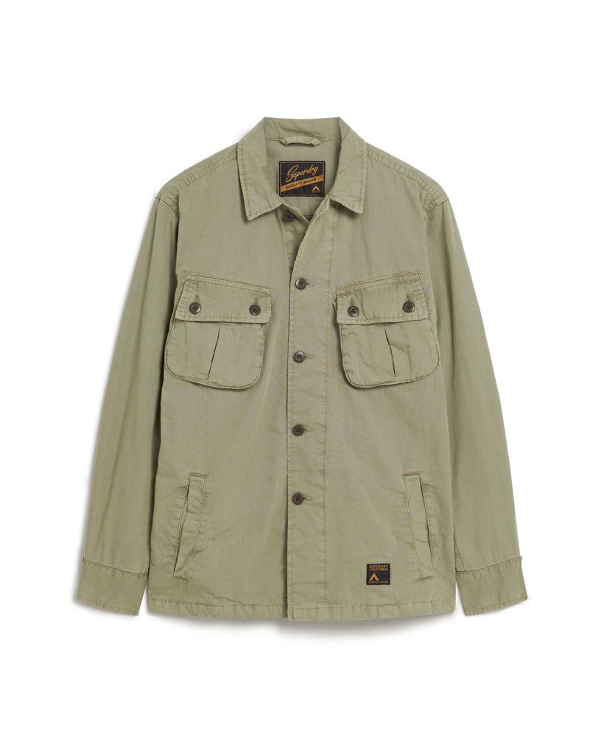 Coupe regular Chemise Superdry en vert : devant
