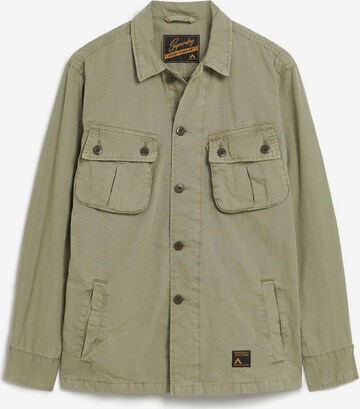 Superdry Button Up Shirt in Green: front