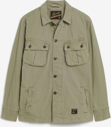 Superdry Regular fit Button Up Shirt in Green: front