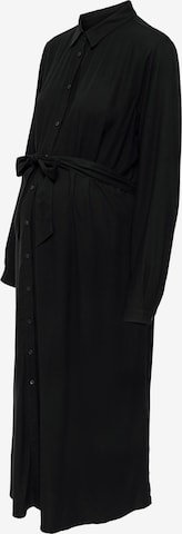 Only Maternity Shirt dress 'Mama' in Black: front