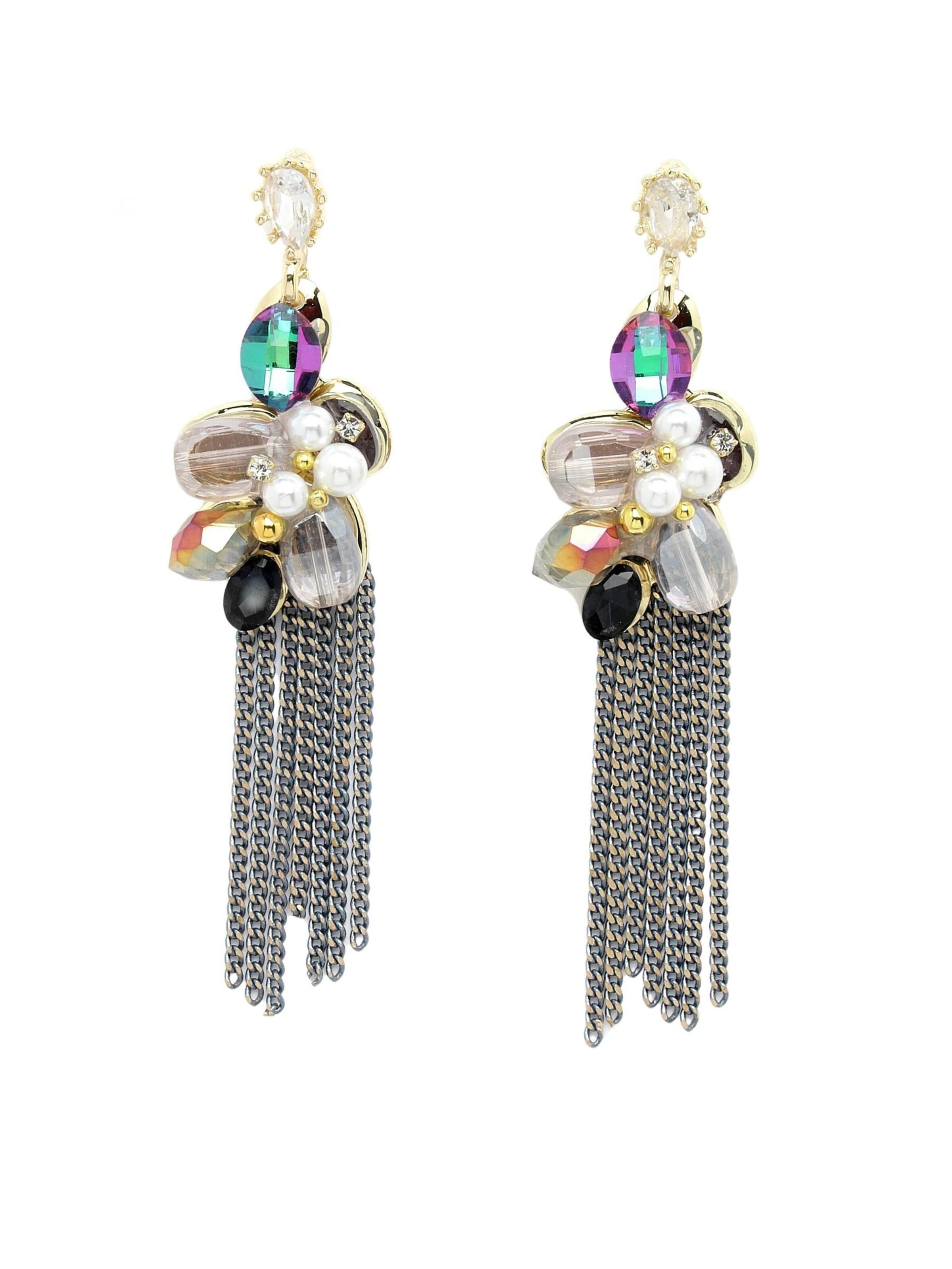 AVANT-GARDE PARIS Boucles d'oreilles 'Opheliama' en One Size en mélange de couleurs, Vue avec produit