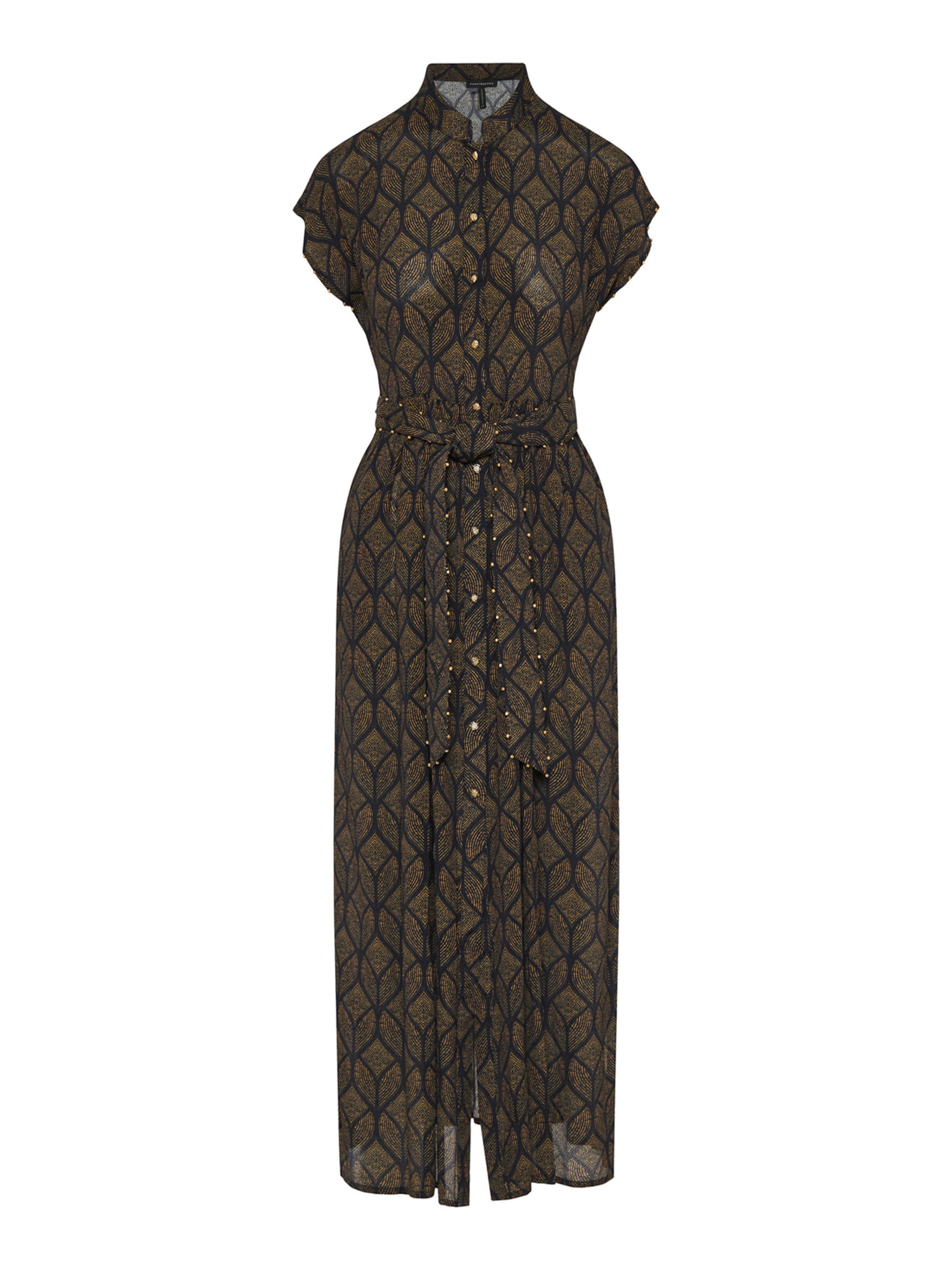 Funky Buddha Kleid in Schwarz: Vorderseite