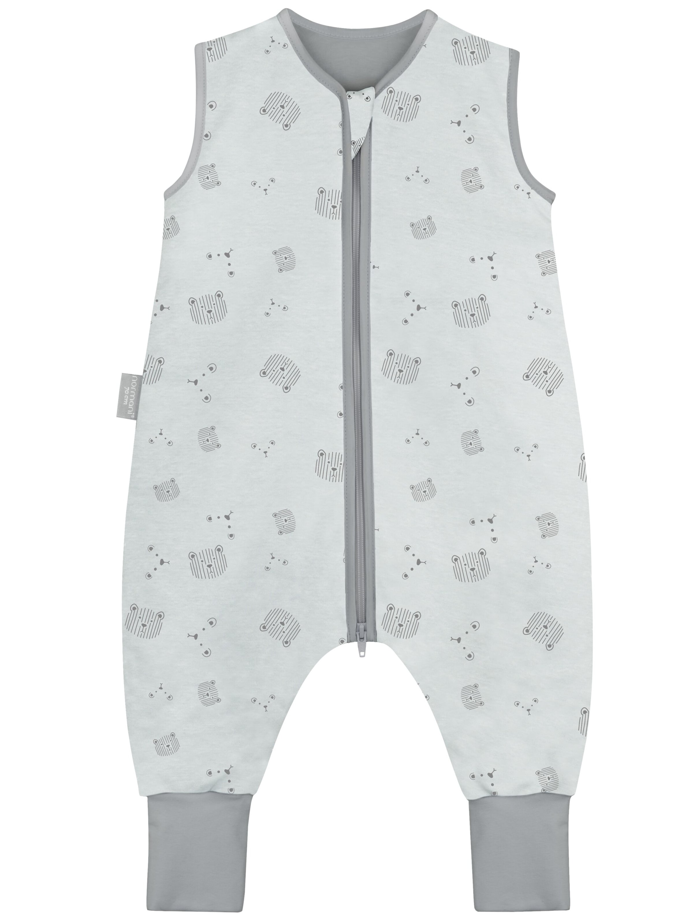 normani Schlafsack 'Unao' in Grau: Vorderseite