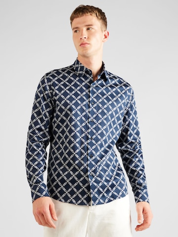 Michael Kors Regular fit Overhemd 'EMPIRE' in Blauw: voorkant