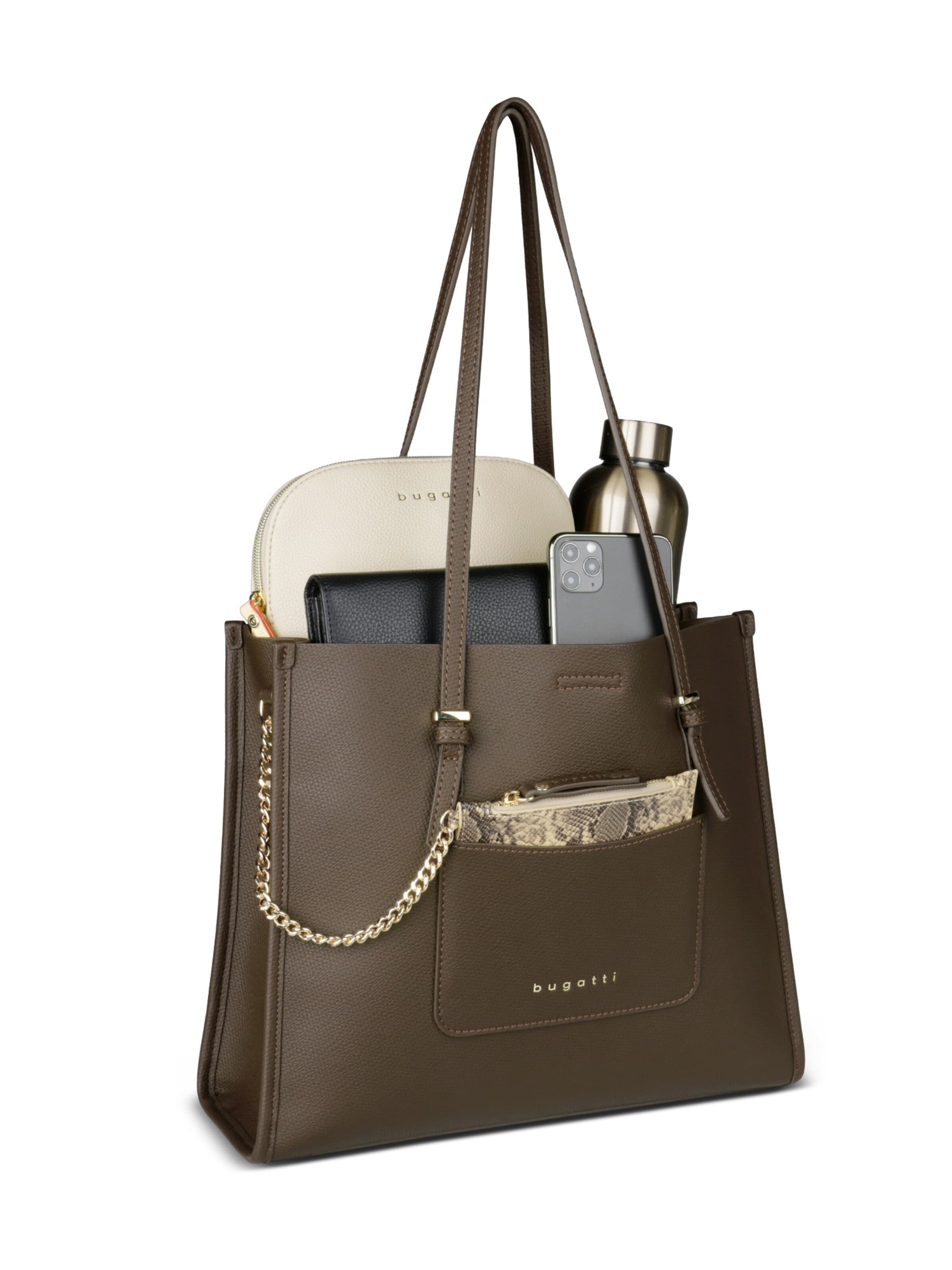 bugatti - Shopper 'KAIRA' en marrón