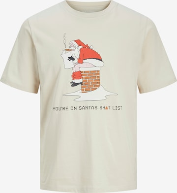 JACK & JONES T-Shirt 'JJXMax Funny' in Grau: Vorderseite