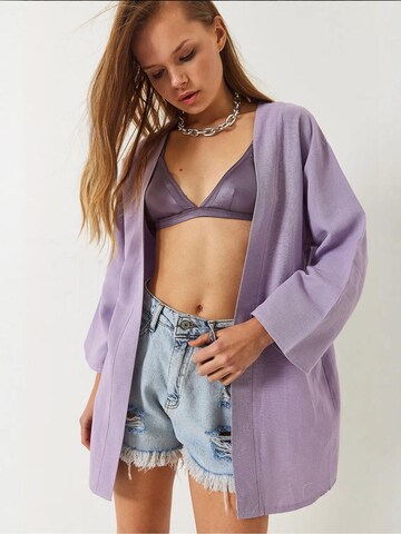 Bianco Lucci Kimono in Purple