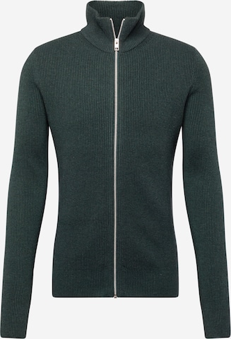 JACK & JONES Gebreid vest 'Perfect' in Groen: voorkant