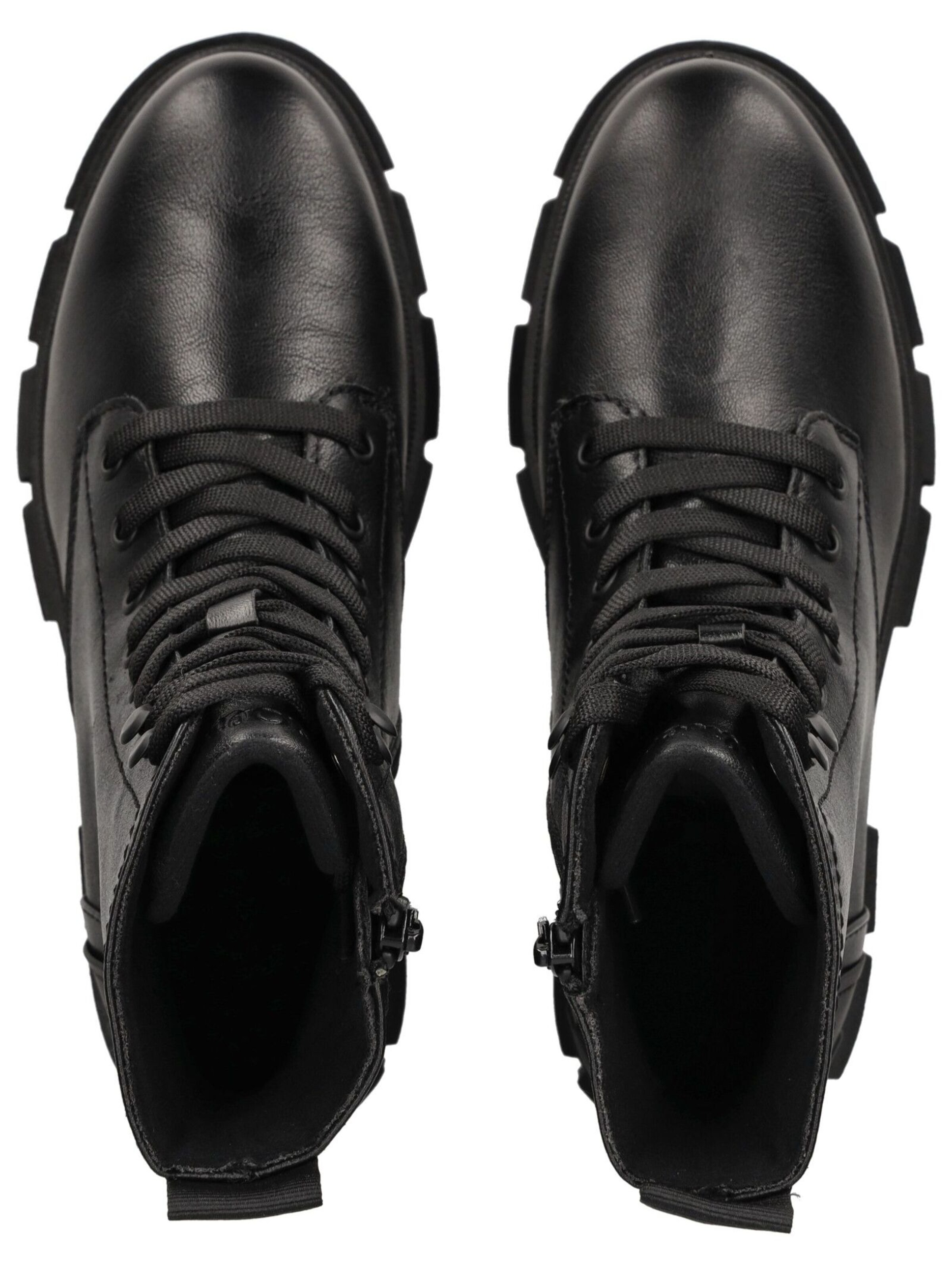 s.Oliver Schnürstiefelette in Schwarz