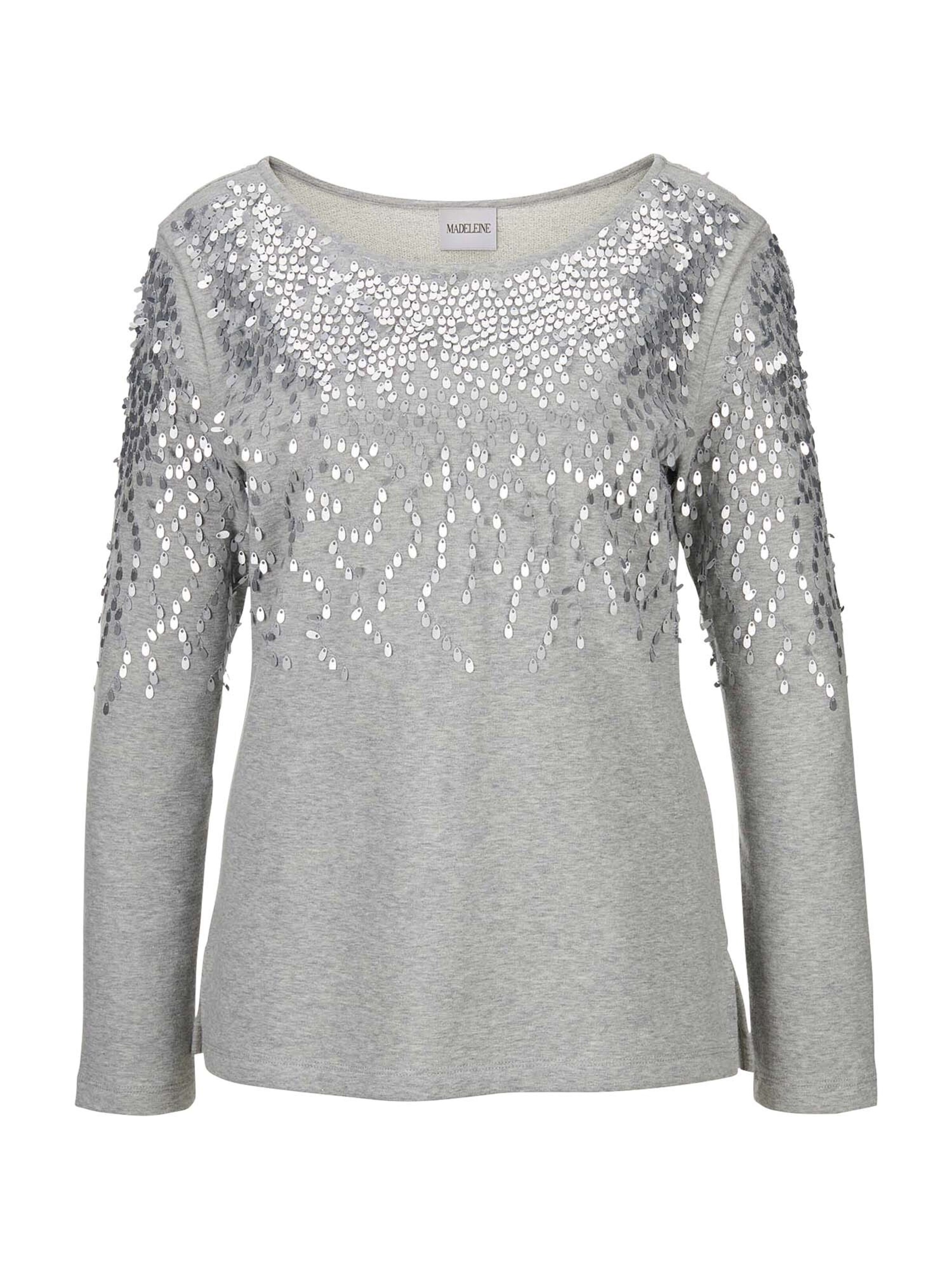 Sweat-shirt MADELEINE en gris : devant