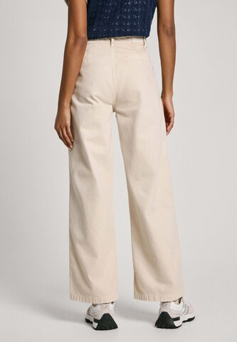 Pepe Jeans Wide Leg Hose 'ANYA' in Weiß