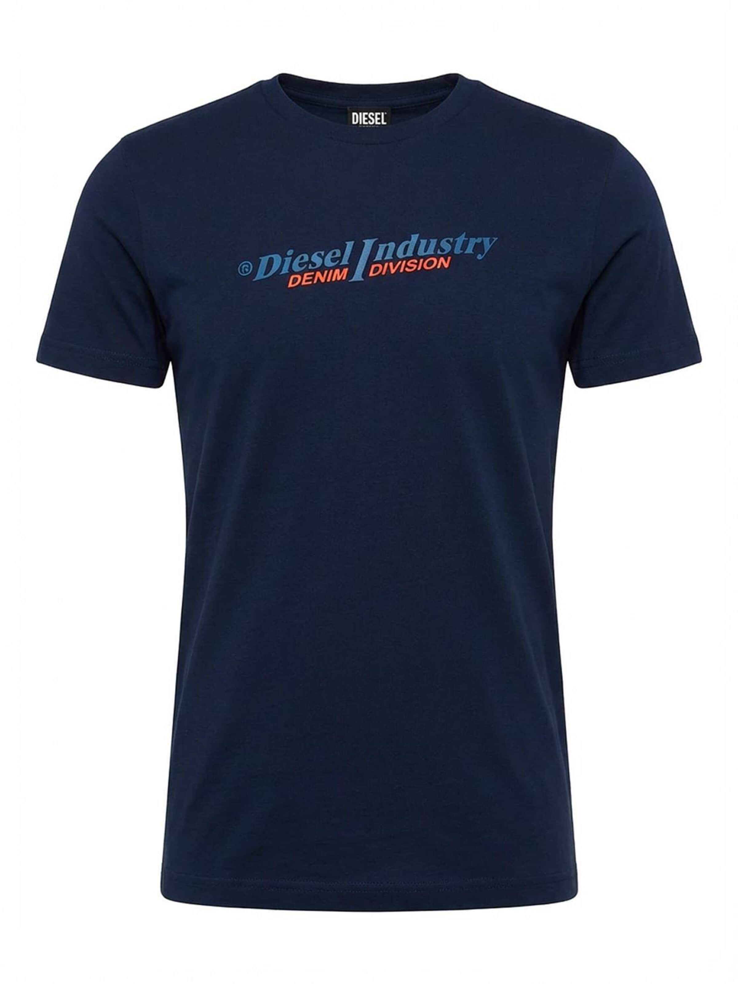 DIESEL - Camisa 'T-Diegor New Industries' em azul: frente