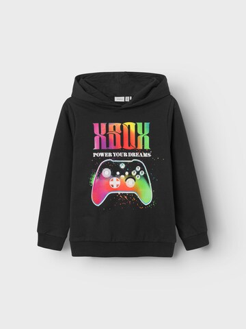 NAME IT - Sweatshirt 'DJIL XBOX' em preto