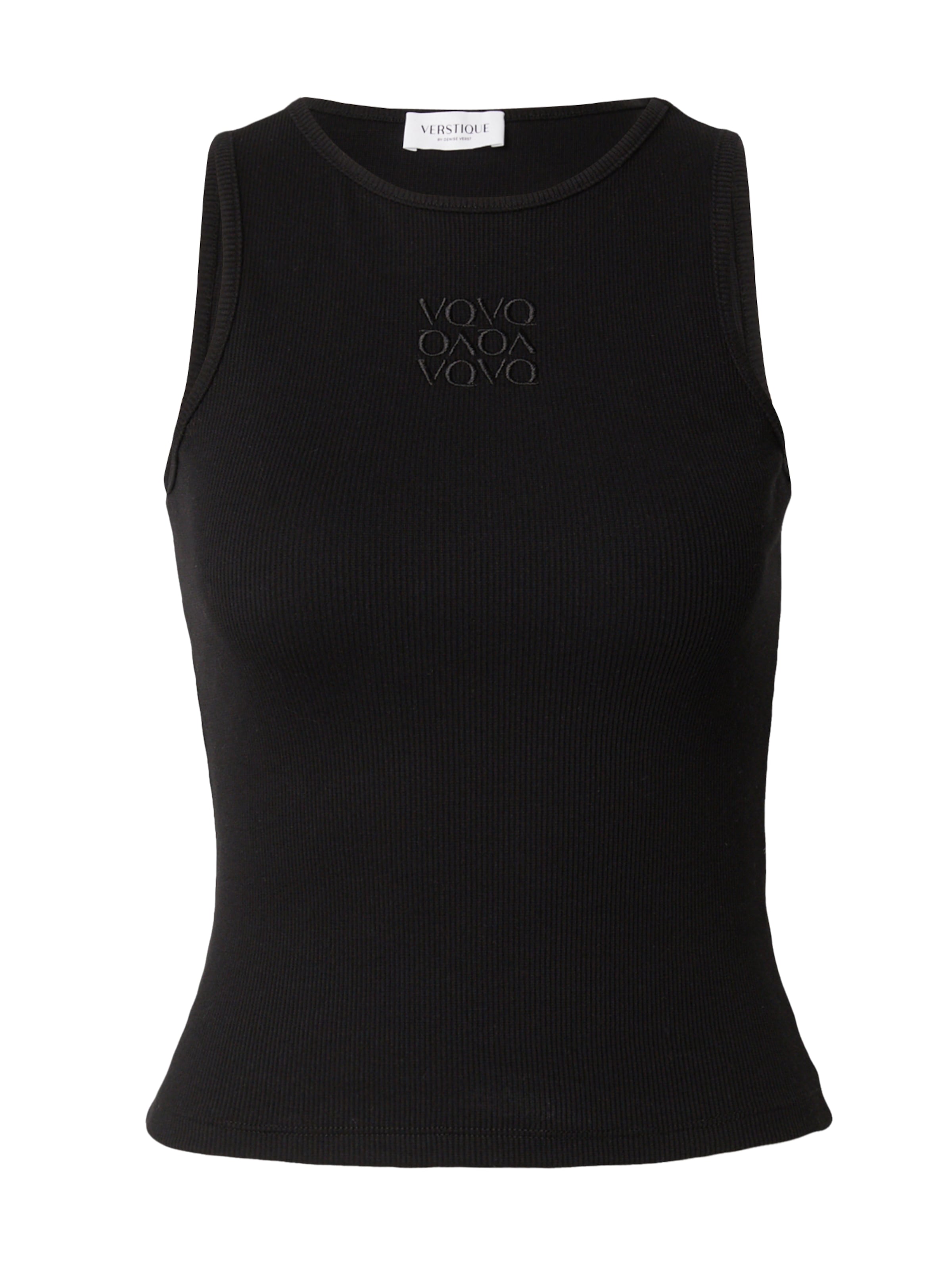 VERSTIQUE Top in Black: front