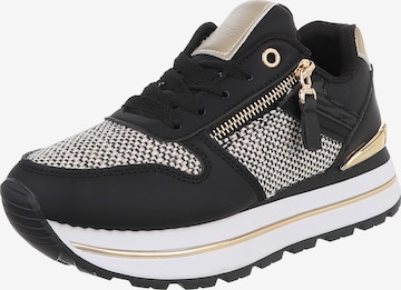 Ital-Design Sneaker in Schwarz: Vorderseite