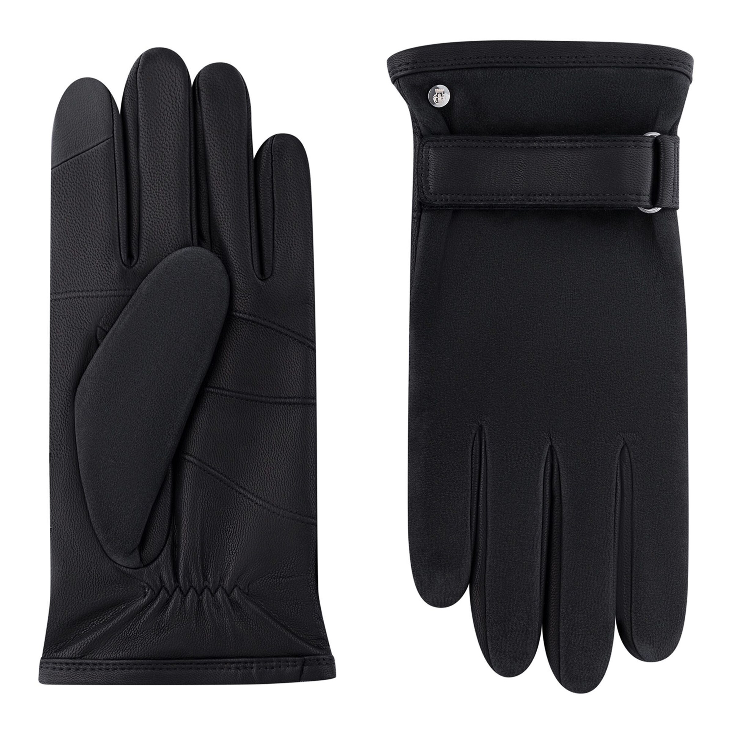 Roeckl Full Finger Gloves 'Bregenz' in Black: front