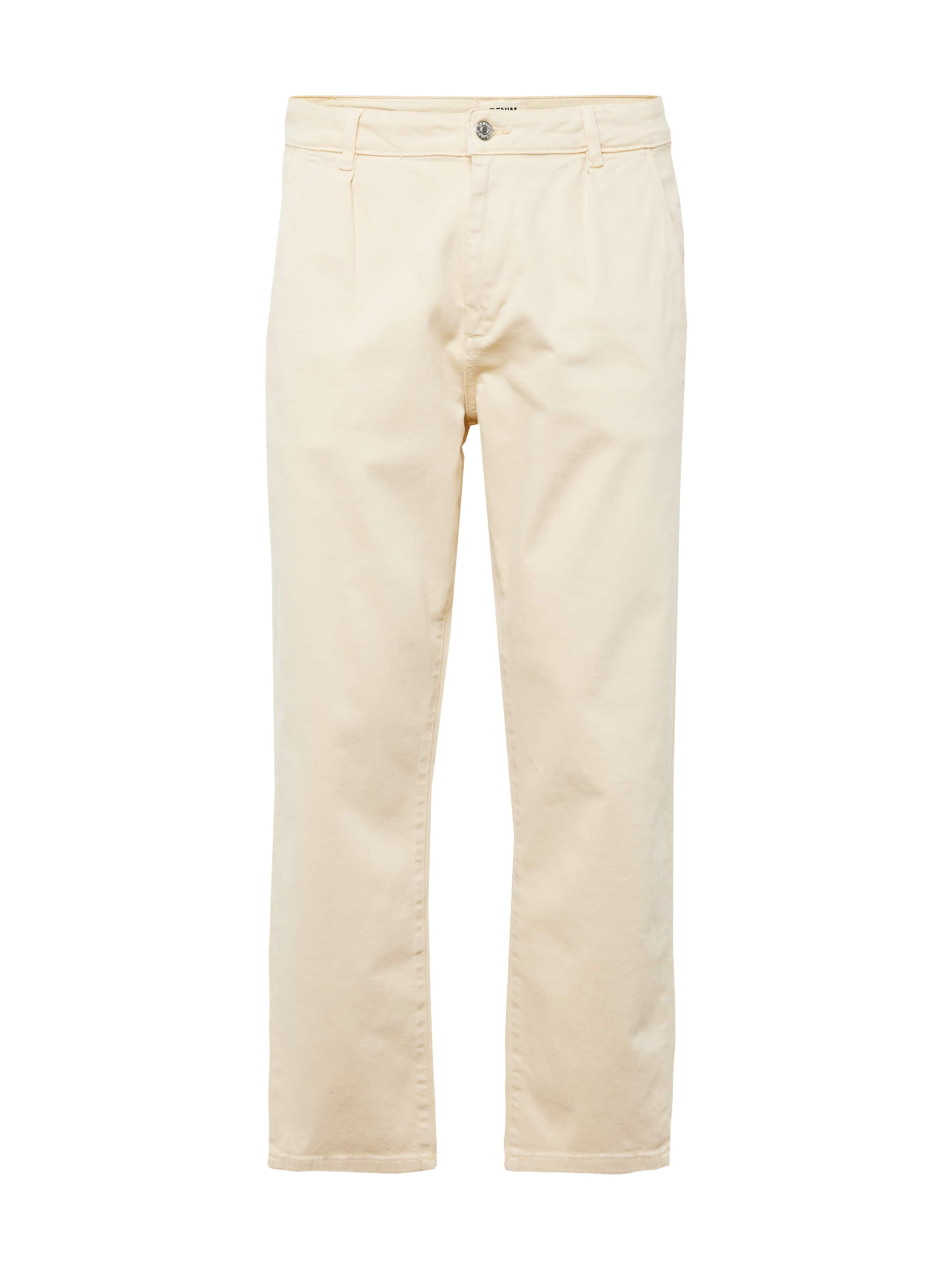 Pantalon chino Denim Project en beige : devant