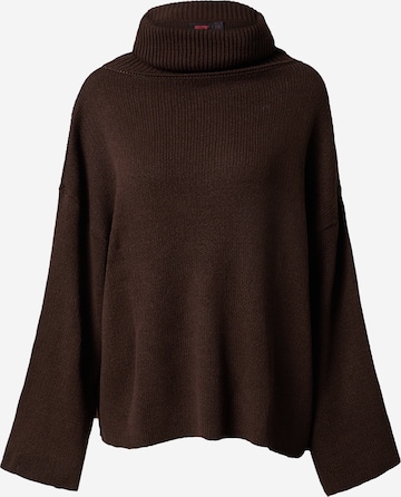 Misspap - Pullover oversized em castanho: frente