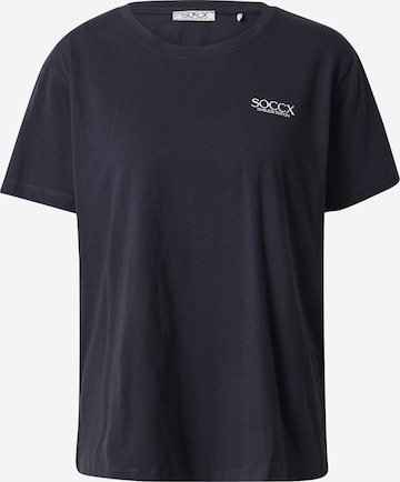 T-shirt Soccx en bleu : devant