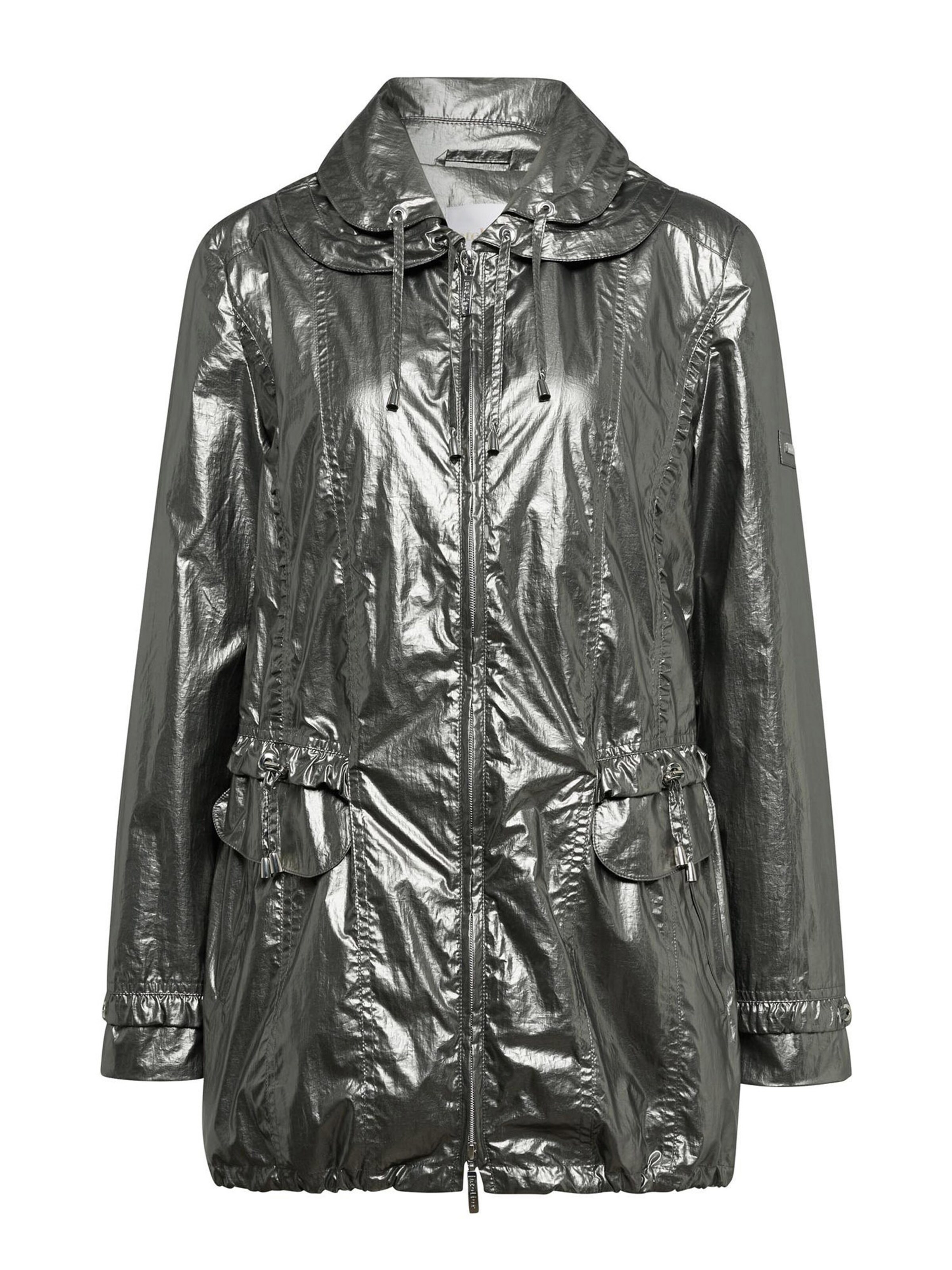 Goldner Übergangsjacke in Silber: Vorderseite